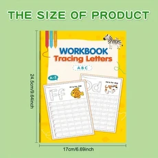 어린이 알파벳 연습책 글쓰기 능력 개발 개학 준비물 크리스마스, 01 1pc