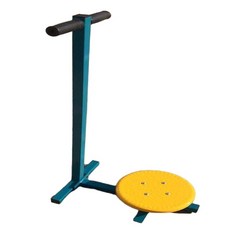 허리비틀기 운동기구 원반돌리기 노인정 공원 복부, 피콕 블루 30cm 풀 메탈