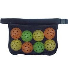 Tannius 조절 가능한 피클볼 및 테니스 볼 홀더 허리 파우치 - 남성 여성 청소년을 위한 메시 힙백 캐리어 - 8-10개의 공 보관 다용도 액세서리 및 선물 1050