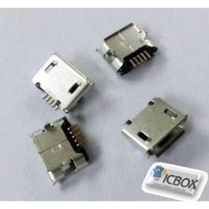 【ICBOX】(10入裝) USB插座 microUSB插腳長針 鍍金手機充電接口