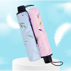 경량 uv차단 양우산 와이드 플라워 3단 암막우산 자외선차단 꽃무늬양산