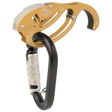 奧地利 AUSTRIALPIN FISH 確保器加自動鉤環 黃鯨 AB24Y-SET，攀岩確保器，自動鉤環設計，安全可靠, 1個