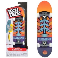 TECH DECK Finesse X Sonic The Hedgehog 핸드보드 정품 미니 스케이트보드 남아 및 여아용 어린이 장난감 만 6세 이상 (손만 사용), Element