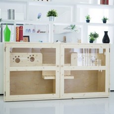 슈퍼트윈스 플러스 고양이 원목화장실_UV코팅, 샌딩마감, 1개