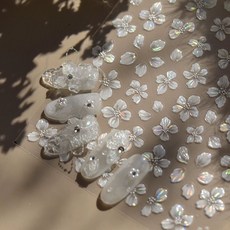 유니스뮬라 네일스티커 네일 꽃 플라워스티커 4종세트, 1개