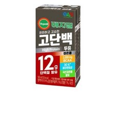 베지밀 고단백 검은콩 두유 190ml, 34개