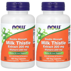 나우푸드 실리마린 밀크 시슬 추출물 300mg 베지 캡슐, 100정, 2개