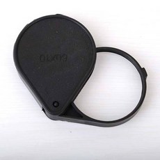 휴대용 미니 돋보기 접는 확대경 노안돋보기 부모님선물 휴대용돋보기안경 노안, 1개, 블랙