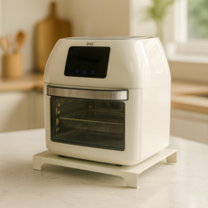 휴박스 철제 에어프라이어 받침대 열차단 단열 오븐 받침대, 1개, 화이트베이지 소형