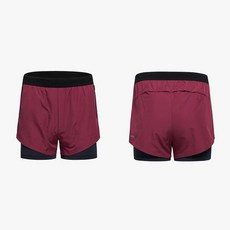 [백화점 정품] 스파이더 여성 러닝 프로웹 경량 2 in 1 레깅스 반바지 SPHMCNTR281WWNE