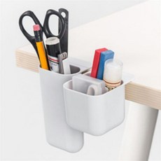 위드미쇼핑 부착식 모서리수납함 색상랜덤 미니수납함, 긴통