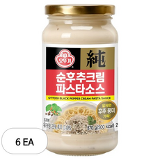 오뚜기 순후추크림 파스타소스, 370g, 6개