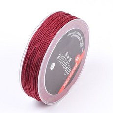 불교용품 염주줄 밴딩 소원 구슬 묵주 염주실 천주, o. 박스형 버건디 1.0mm 35m