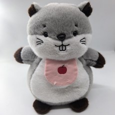 跨境會呼吸發光水獺熊毛絨玩具安撫寶寶睡眠玩偶可愛女生禮物公仔, 1個, 土撥鼠呼吸款:28