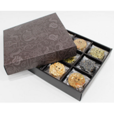 쌀전병박스(9구) 완제품 1개 /300 x 280 x 53mm/전병포장/전병박스/쌀전병/쿠키박스/쿠키포장박스