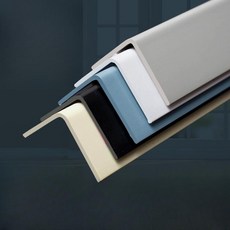 PVC 모서리 마감재 쫄대 스트립 각대 코너비드 몰딩 걸레받이 가장자리 천장, 0.8m, 1개, 블랙- 폭2.5