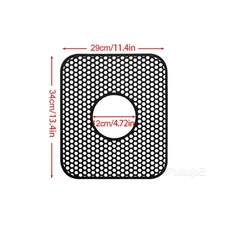 실리콘 싱크 매트 내열 보호대 다기능 주방 바닥 그리드 액세서리, 03 middle-center black, 1개