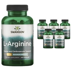 Swanson 斯旺森 左旋精胺酸膠囊 850mg, 90顆, 6罐