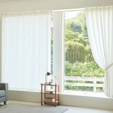 데시뉴 퓨어 쉬폰커튼 아일렛형 2개 세트