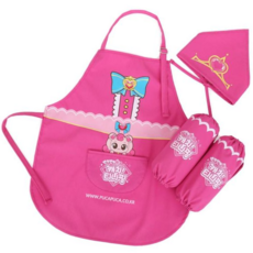 유아앞치마 캐치티니핑 하츄핑 앞치마 토시두건 3종세트