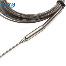 LJXH WRNK-191 열전대 온도 센서 SUS 프로브 K형 아머드 1/1.5mm 직경, 03 Probe L 200mm, 04 Probe Dia 1mm, 03 Cable L 2m