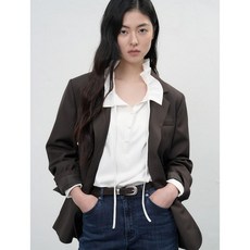 제너럴아이디어 WOMAN 오버핏 테일러드 자켓 BROWN WBE3L55505 200392