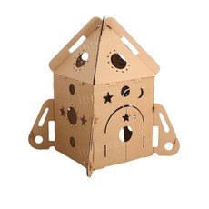 로켓만들기 종이집 우주선 어린이 박스집 공간 놀이, 1개