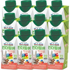 파스퇴르 킨더밀쉬 액상분유 1단계 200ml, 12개