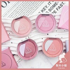 3CE 3D打亮腮紅盤 雙色腮紅打亮盤 Blushlighter 頰彩, #Lazy Talk, 1個