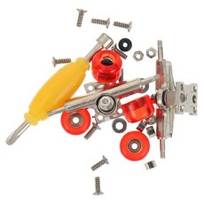 핑거보드만들기 액세서리 실용적인 도구 합금 창의적인 재미있는 DIY 조립 견고한, Red, 1개