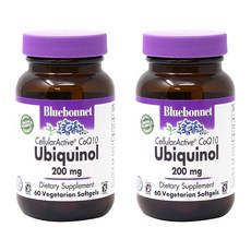 Bluebonnet 還原型輔酶Q10植物軟膠囊 200mg, 60顆, 2罐