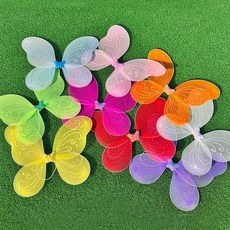 나비날개 라임그린 세트 파티 소품 코스프레 요정 마법봉 의상