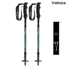 트렉스타 초경량 195그램 듀랄루민 3단 등산스틱 세트 (케이스), DV002, 2개