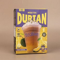 말레이시아 티라이브 밀크티 말차 초콜릿 티 것과 오피스 다크 차가운 향 애프터눈 따뜻한, 1개, G. 두리안 맛 밀크티 150g 25g6개