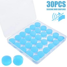 실리콘 귀마개 왁스 소음 차단 수면 보호 방수 이어버드 비행 수영용, 1. 30Pcs, 기본