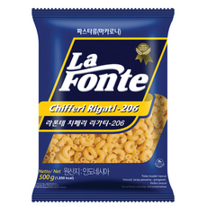 라폰테 치페리 리가티 마카로니, 500g, 1개