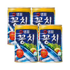 샘표 꽁치 원터치, 4개, 400g