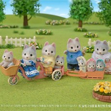 인형장난감 실바니안패밀리 허스키 쌍둥 어린 동물 선물 어린이선물 여아장난감 장난감, 본상품, 1개