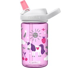 CamelBak Eddy+ Kids 兒童吸管運動水瓶, 歡樂獨角獸, 1個, 400ml