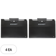 아이비스 12포켓 도큐먼트 파일, 검정색, 4개