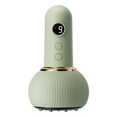 電動經絡刷 按摩器, 1個, 刮痧拔罐器綠色 +  精油+穴位圖