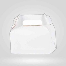 LETEO-상세표기 박스 쿠키 포장 상자 선물 손잡이 중형 화이트 선물상자 작은 접이식