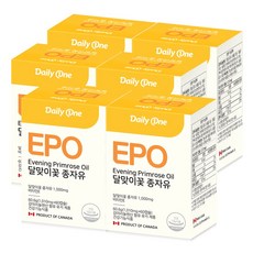 데일리원 달맞이꽃 종자유 감마리놀렌산 1010mg 60캡슐, 6개, 60.6g