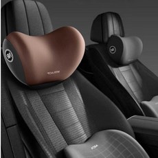 리빙투웰빙 차량용베개 메모리폼 목쿠션, 1개, 브라운