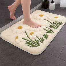 디심플 플라워 화장실 욕실 발매트