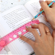 겹자 접이식 말랑자 도형 30cm, 본상품