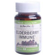 Eclectic Institute 冷凍乾燥接骨木莓濃縮膠囊 475mg, 50顆, 1罐