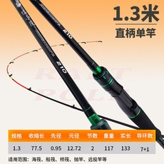 岸拋筏竿 遠投竿 小筏桿 軟尾閥桿套裝 軟尾竿稍 磯竿 海伐釣魚竿全套, 遠投筏竿,1.5米