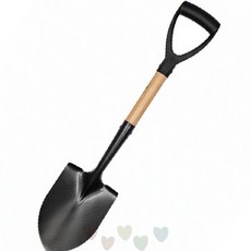 정원 작업용 삽 원예 도구 화분 흙파기 텃밭 농사 야외 작업 손잡이 스틸 블레이드, 1개