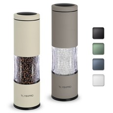 TLYSXPRO 소금 후추 글라인더 통후추 그라인더 깨갈이 그라인더 깨 그라인더, 2개, 200.1ml